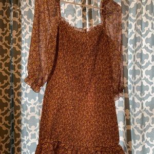 Floral spring mini dress!